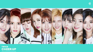Nine Members Of Twice Showcasing Their Stylishness And Talent. Wallpaper