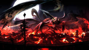 Nine Tailed Fox Of The Night Wallpaper