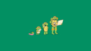 Ninja Turtles Michelangelo Cartoon Wallpaper