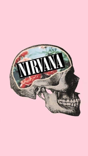 Nirvana Grey Skull Wallpaper