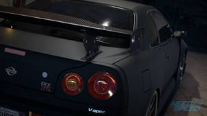 Nissan Skyline Gtr R34 Matte Black Wallpaper