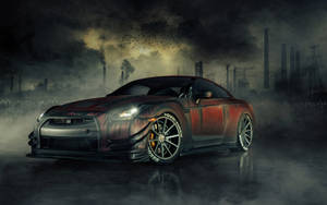 Nissan Skyline Gtr R35 Red And Black Wallpaper