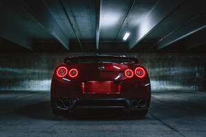 Nissan Skyline Sports Car Rear Wallpaper