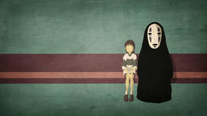 No-face And Chihiro Background Wallpaper