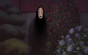 No-face At Garden Wallpaper
