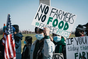 No Farmers No Food Protest Wallpaper