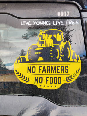 No Farmers No Food Sticker Wallpaper