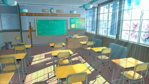 Normal Anime Classroom Wallpaper