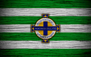 Northern Ireland Green And White Stripes Football Association Wallpaper