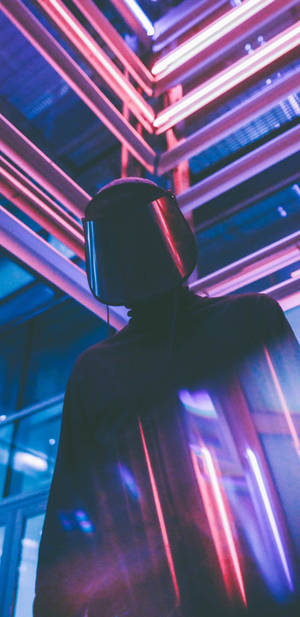 Note 8 Cyberpunk And Neon Lights Wallpaper