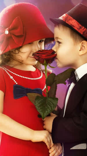Nothing Is Better Than The Joy Of Experiencing Beautiful And Cute Love Together. Wallpaper