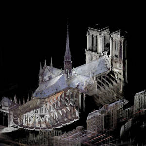 Notre Dame 3d Digital Model Wallpaper