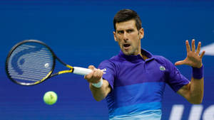 Novak Djokovic In Us Open Wallpaper