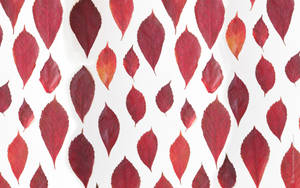 November Red Leaves Pattern Wallpaper