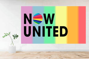 Now United Colorful Logo Wallpaper