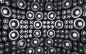 Numerous Gray Music Wall Speakers Digital Illustration Wallpaper