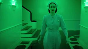 Nurse Ratched In Green Wallpaper