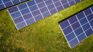 Nv Energy Panels On Grass Wallpaper