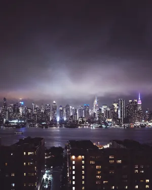 Nyc Skyline Before A Storm Wallpaper