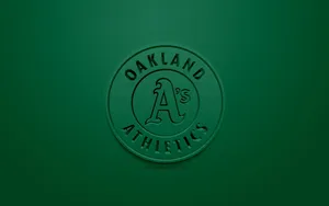 Oakland Athletics Green Monochrome Wallpaper