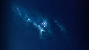 Ocean Blue Aesthetic Galaxy Wallpaper