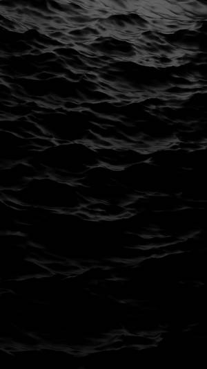 Ocean Calm Wave Cool Black Background Wallpaper