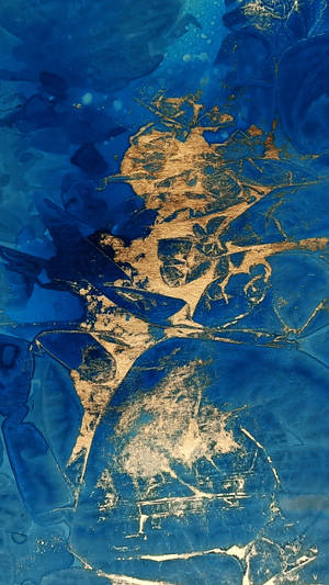 Ocean Gold Marble Wallpaper