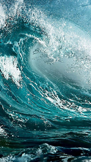 Ocean Iphone Detailed Waves Wallpaper