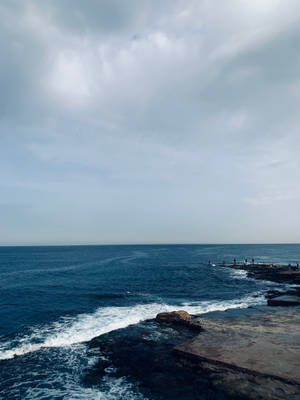 Ocean Waves In Libya Wallpaper