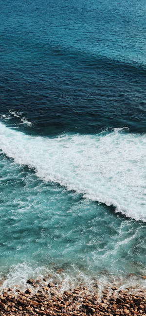 Ocean Waves Samsung M31 Wallpaper