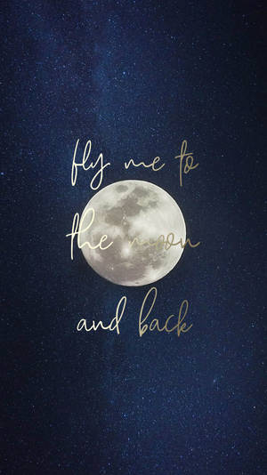 October Fly Moon Quote Wallpaper