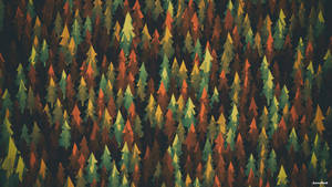 October Forest Fall Art Wallpaper