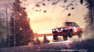 Off-road Adventure With Dirt 3 Ford Jumping Wallpaper