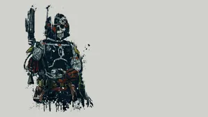 Off-white Artwork Boba Fett Wallpaper