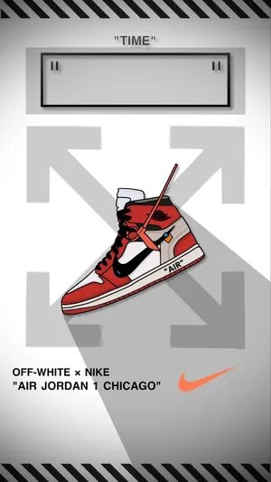 Off White Jordan 1 Chicago Wallpaper