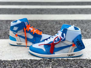 Off White Jordan 1 Pedestrian Lane Wallpaper