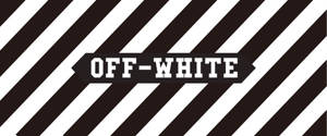 Off White Logo Diagonal Lines Wallpaper