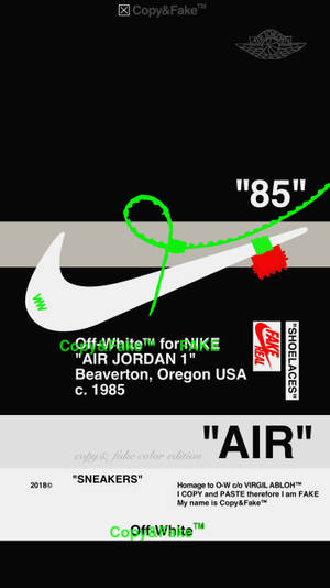 Off White Nike Green Wallpaper