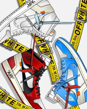 Off White X Nike X Nike X Nike X Nike X Nike X Nike Wallpaper