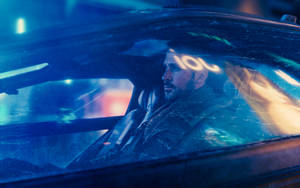 Officer K In Spinner Blade Runner 2049 4k Wallpaper