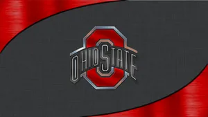 Ohio State University Dark Gray And Red Wallpaper