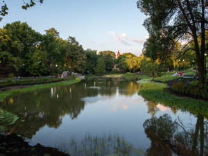 Ohio State University Mirror Lake Wallpaper