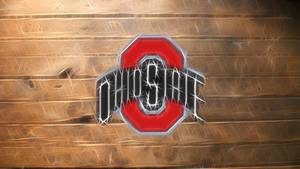 Ohio State University Scratched Wood Wallpaper