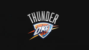 Oklahoma City Thunder Black Background Wallpaper
