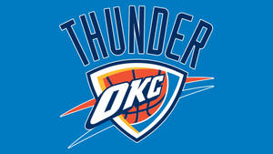Oklahoma City Thunder Blue Background Wallpaper