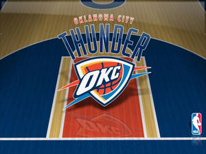 Oklahoma City Thunder Court Illustration Wallpaper