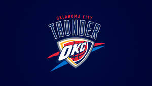 Oklahoma City Thunder Dark Blue Background Wallpaper