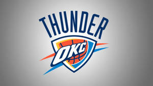 Oklahoma City Thunder Gray Background Wallpaper