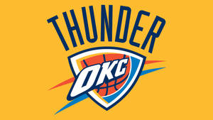 Oklahoma City Thunder Yellow Background Wallpaper
