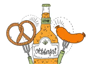 Oktoberfest Food Art Wallpaper